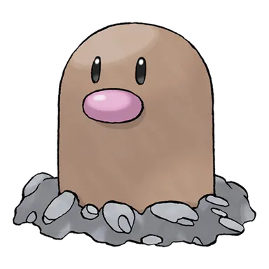 official artwork of diglett